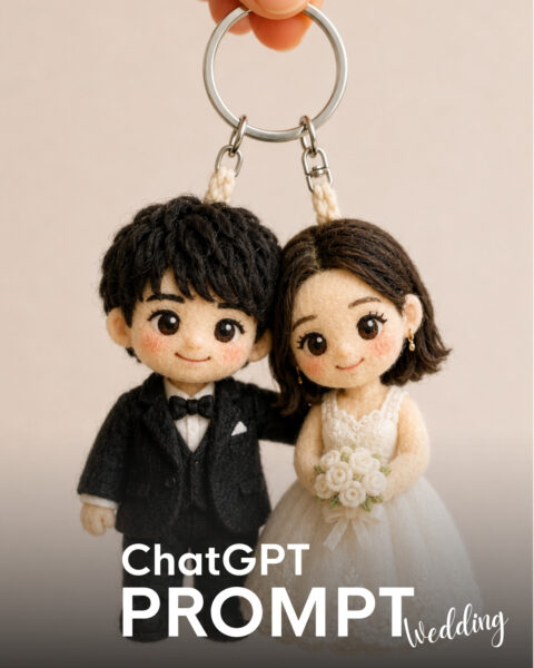 「フェルトキーホルダー」-結婚式でつかえる！ChatGTP PROMPT Wedding