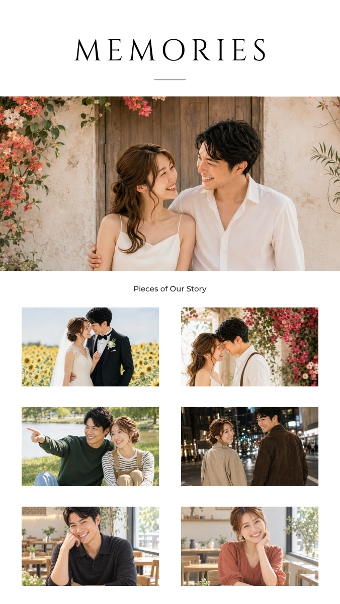 Memoriesページの表示例2