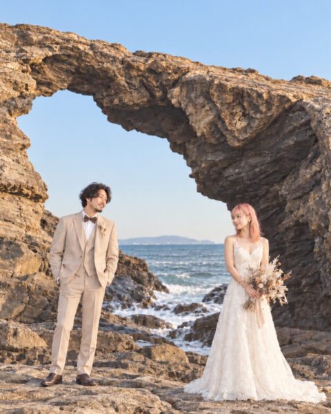 AI前撮り11｜城ヶ島 馬の背洞門